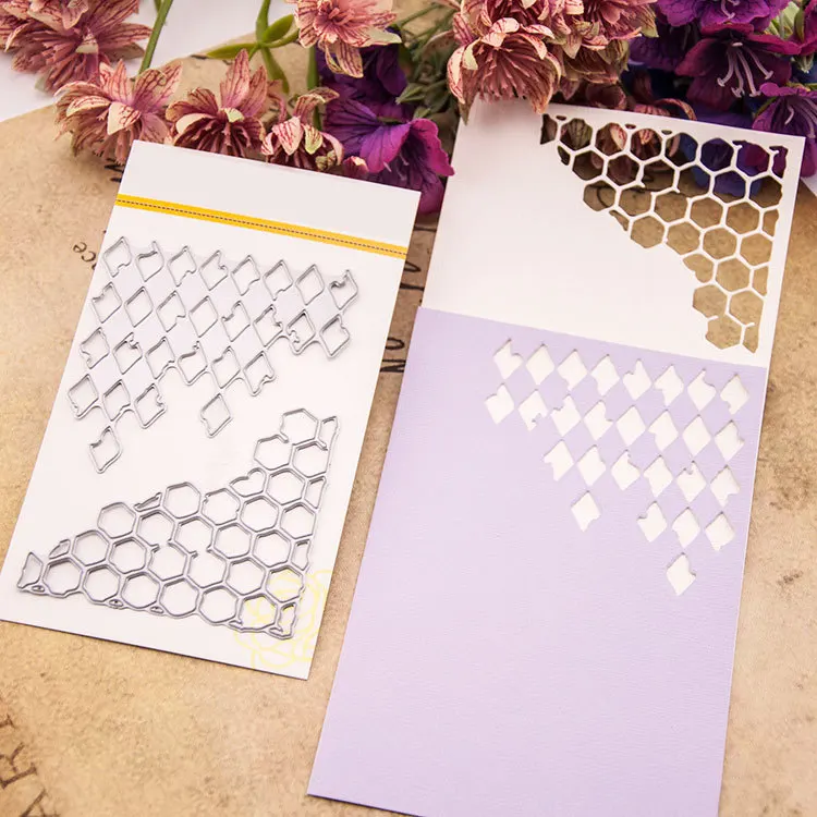 Алмазные сотовые металлические Вырубные штампы для рукоделия скрапбукинга