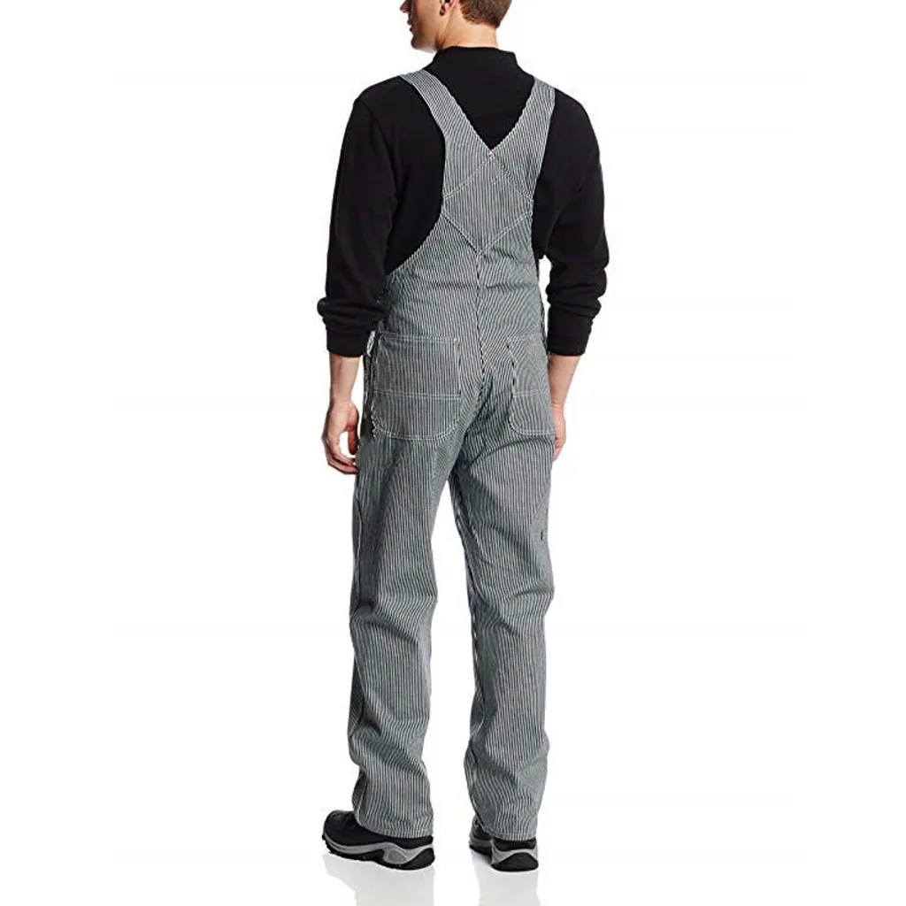 Мужские новые модные повседневные штаны с карманами Рабочие Комбинезоны на