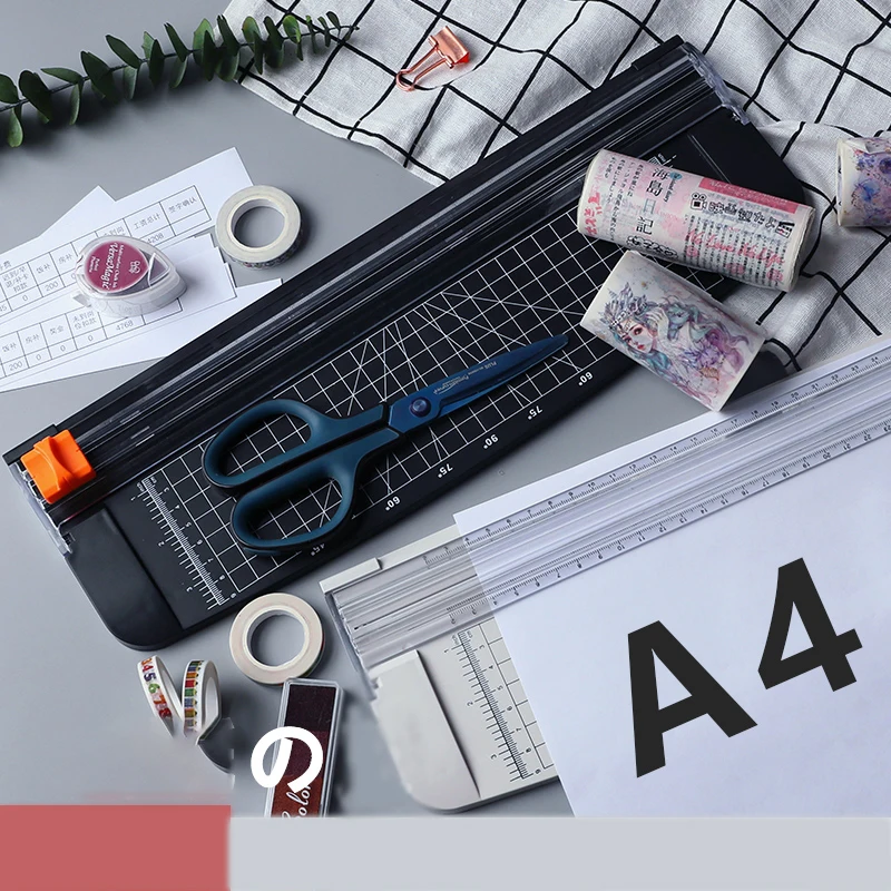 Retro Handmade Mini Small Paper Knife Artifact Cut Photo Cutting Machine A4 Large Precision Cutter | Канцтовары для офиса и