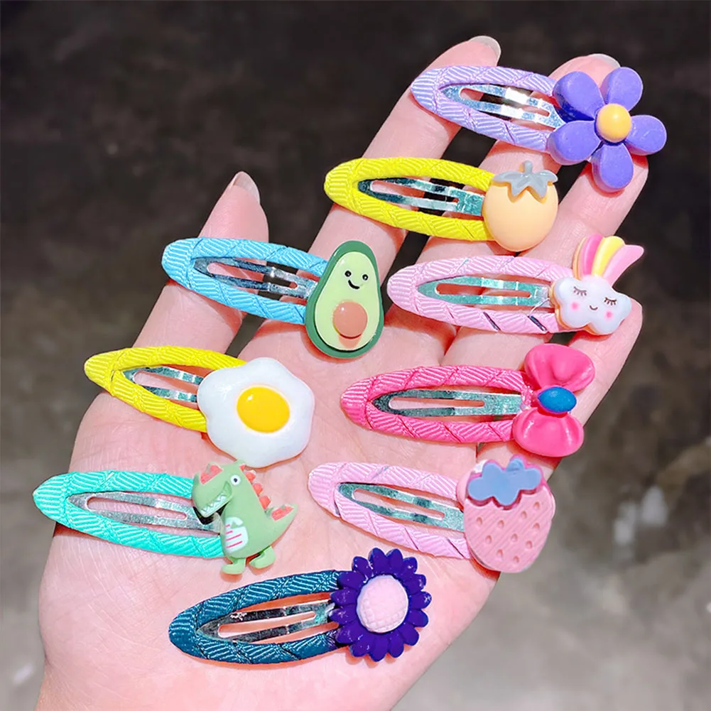 

1 Set Girls Cute Cartoon Animal Flower Colorful Hairpin Children Sweet Hair Clip Barrettes Headband Hair Accessories for Kids