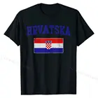 Hrvatska хорватский флаг хорватская Ретро выцветающая футболка хлопковые повседневные Топы И Футболки простые мужские футболки Geek