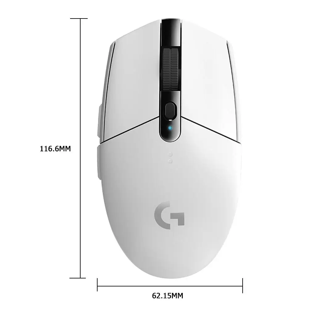 Logitech G304 LIGHTSPEED Беспроводная HERO 12000 DPI игровая оптическая программируемая мышь с