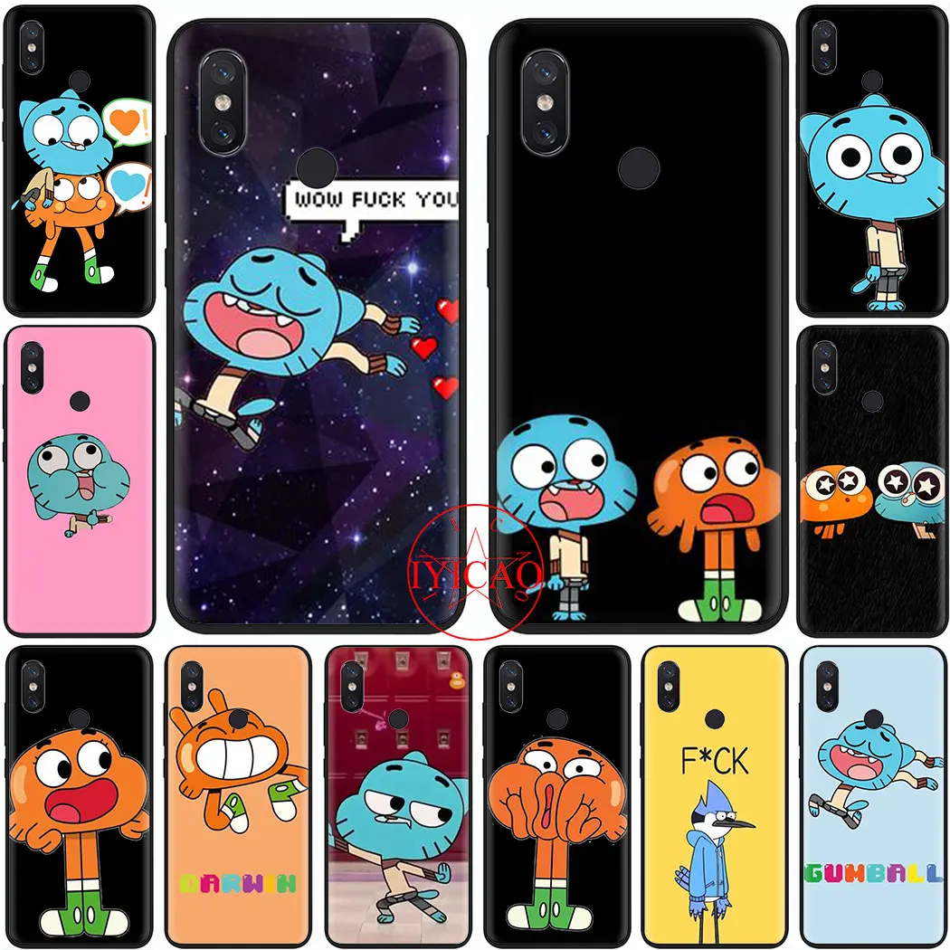 Мягкий силиконовый чехол Gumball для телефона с мультяшным рисунком Redmi Note 4X 5A Prime 6 7 8