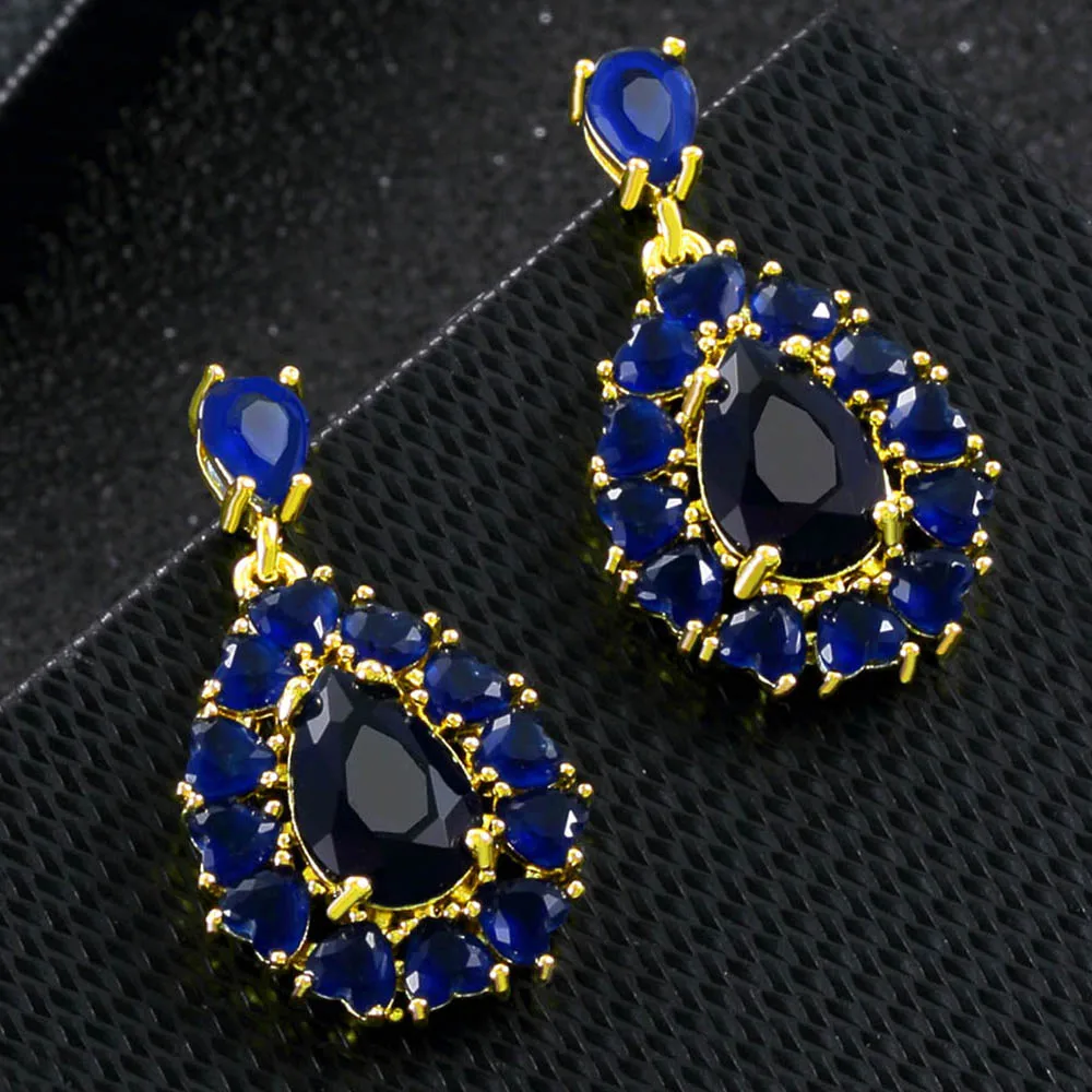 Элегантные серьги с подвесками и стразами кубическим цирконием для женщин