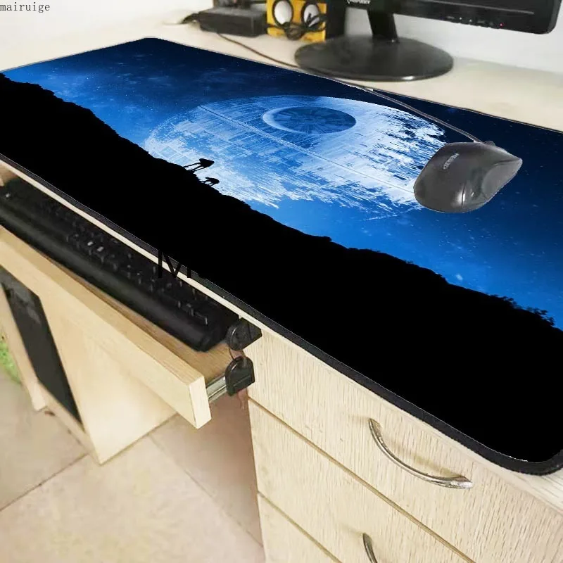 

XGZ Starry moon Large Size Gaming Mouse Pad Natural Rubber PC Computer Gamer Mousepad Black Locking Edge for CS GO LOL Dota XXL