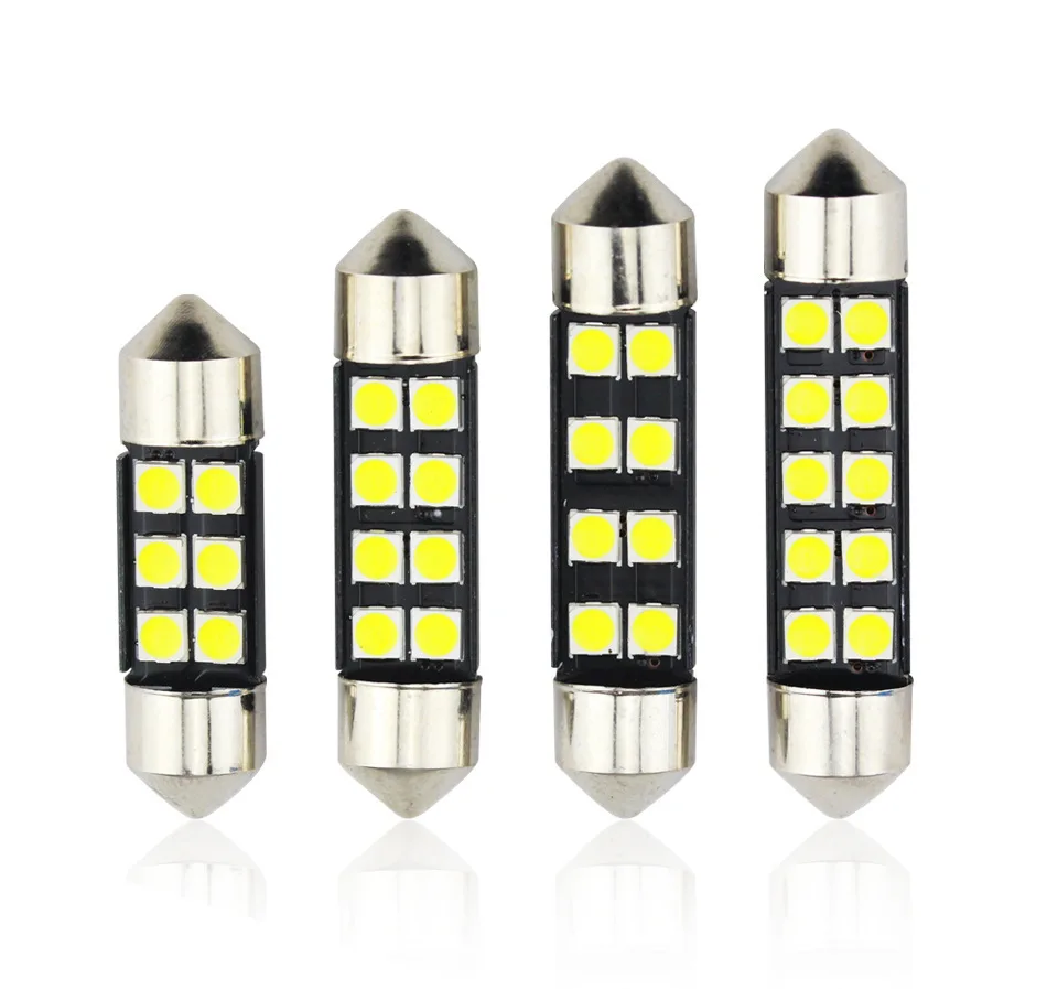 Гирлянда 31 мм 36 мм/39 мм/41 C5W C10W светодиодный лампы 3030 SMD Canbus без ошибок интерьер