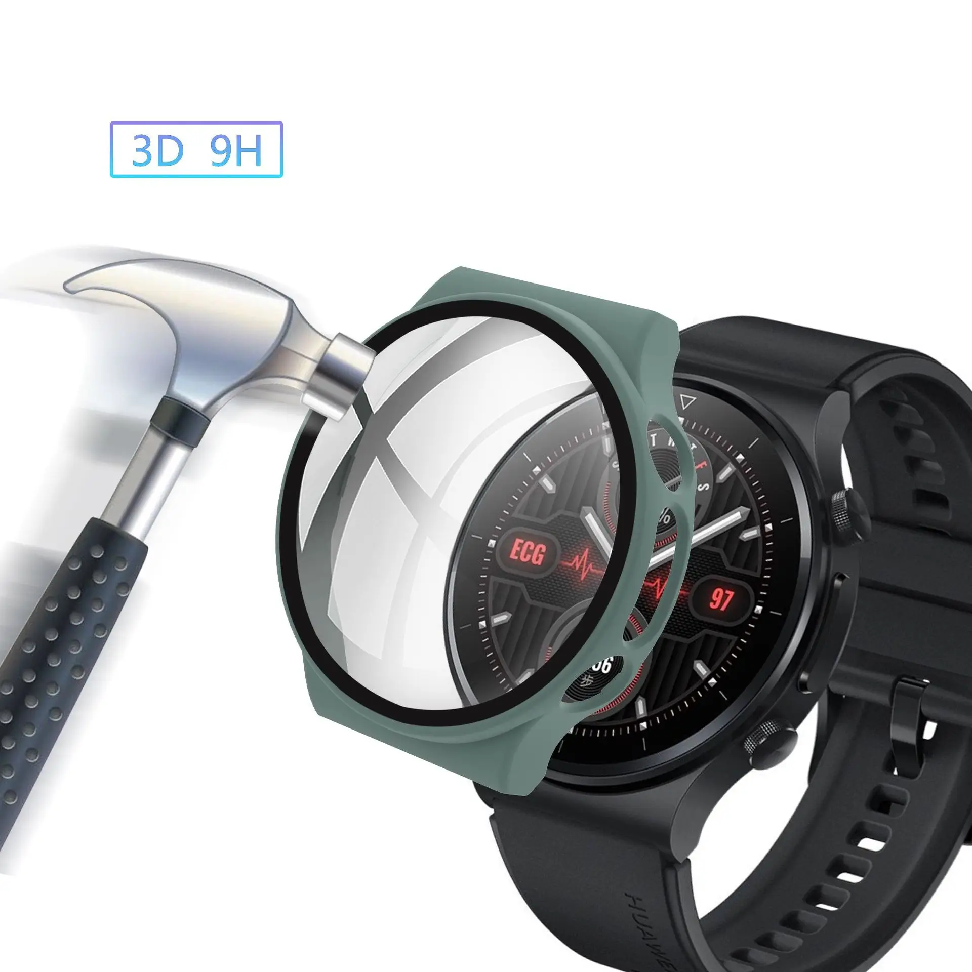 Защитная пленка из закаленного стекла для Huawei watch GT2 Pro ECG смарт-браслет Рамка