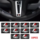 10 шт., автомобильная Наклейка для Toyota TRD, наклейка RAV4 Avensis Yaris Levin Reiz Crown Vios Sienna, автомобильные товары