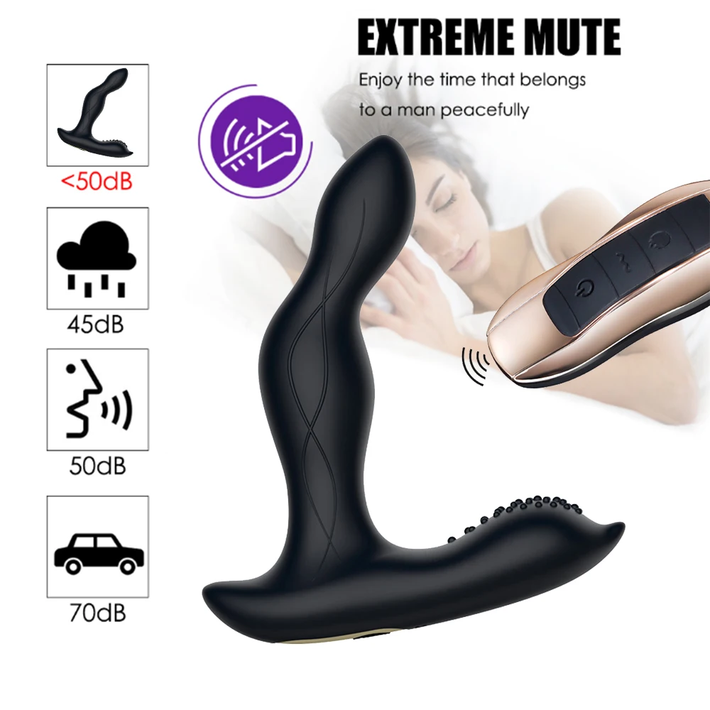 Heating Bending Anal Plug Vibrator Male Prostate Massager G-Spot Stimulator Wireless Remote Butt Plugs Machine Sex Toys For Man | Красота и