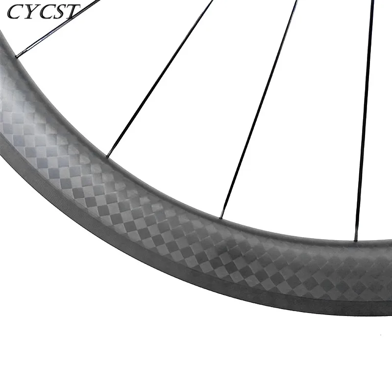 700c clincher 50 мм x 25 Широкий дорожный гоночный велосипед углеродное переднее колесо