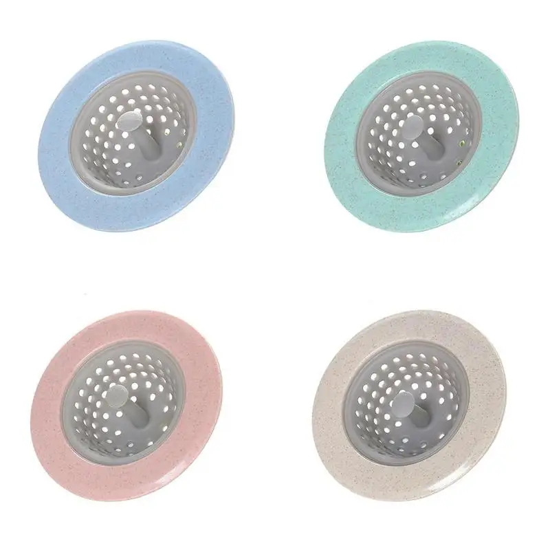 

1PCS Portable Silicone Sink Strainer Waste Collector Kitchen Drain Sink Mesh Filter Sewer Colander Strainer Bathroom Shower