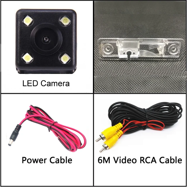 4 LED Для Chevrolet Lacetti Optra Estate Nubira 2002-2013 HD CCD автомобиля заднего вида парковочная камера заднего вида ночного видения - Название цвета: 4 LED