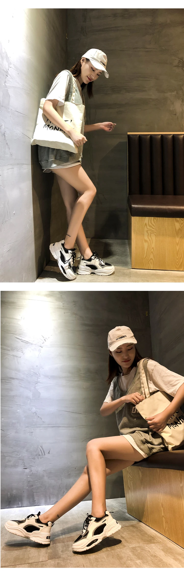 Size36-42; Новинка года; модная женская обувь; сезон весна-осень; женская повседневная обувь; женские спортивные кроссовки на высокой платформе; Цвет черный, белый