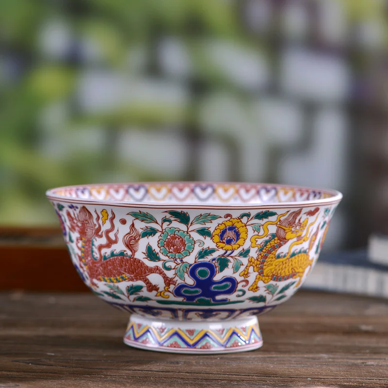 Фарфоровая посуда Цзиндэчжэнь 6 дюймов керамическая миска из костяного фарфора