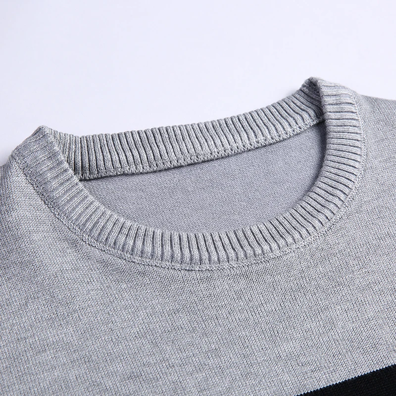 Covrlge Sweater Men 2019 New Casual Pullover Autumn Round Neck Patchwork Quality Knitted Brand Male Plus Size MZL051 | Мужская одежда