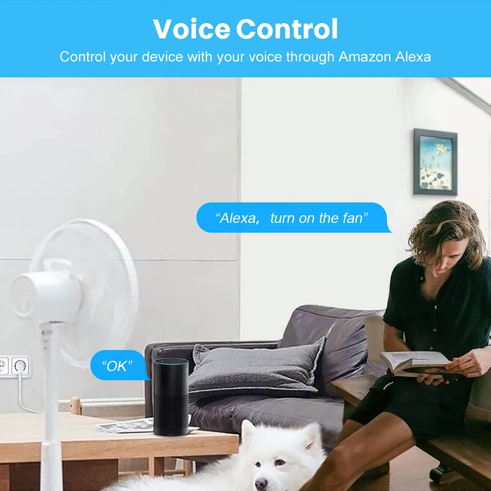 Смарт-разъем Wi-Fi и Bluetooth Сопряжение розетка ЕС 16A Мощность монитор Функция времени