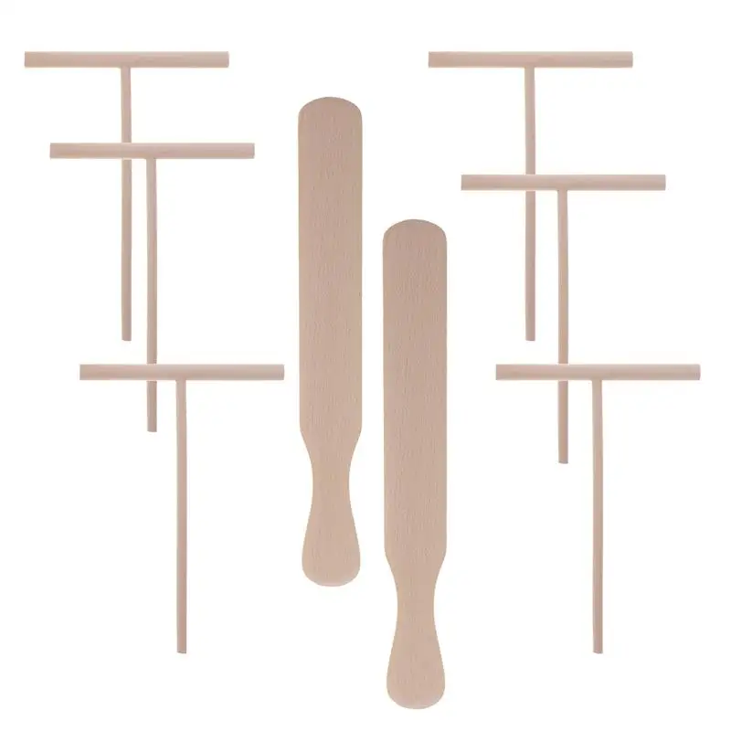 8 шт./7 шт. Т образные столовые приборы для блинов креп антипригарный деревянный