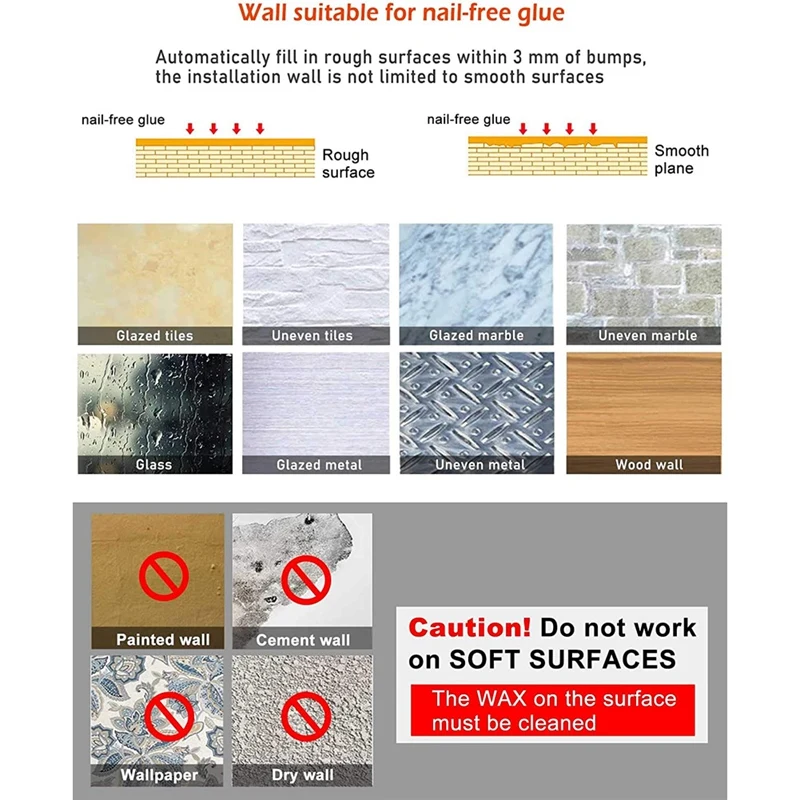 

Bathroom Hooks Nail-Free Wall Hanger Waterproof Robe Bath Towel Hooks Wall Hooks for Bathroom Kitchen Bedroom