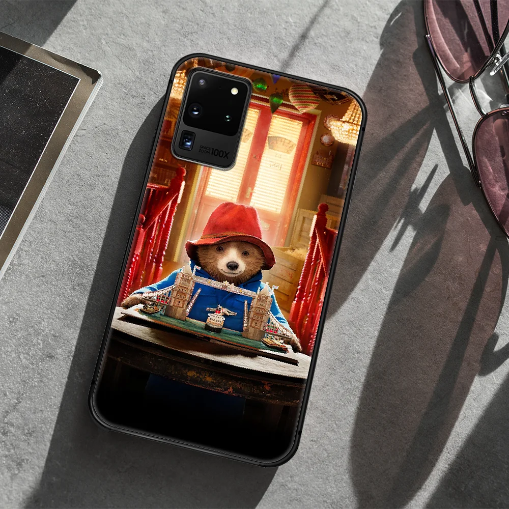 

Paddington Bear Phone Case Cover Hull For Samsung Galaxy S 7 8 9 10 e 20 FE edge uitra plus Note 9 10 20 black Shell Tpu Funda