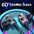 Новые стерео проводные наушники для Samsung Xiaomi High Bass 6D стерео наушники-вкладыши Наушники-вкладыши спортивные наушники