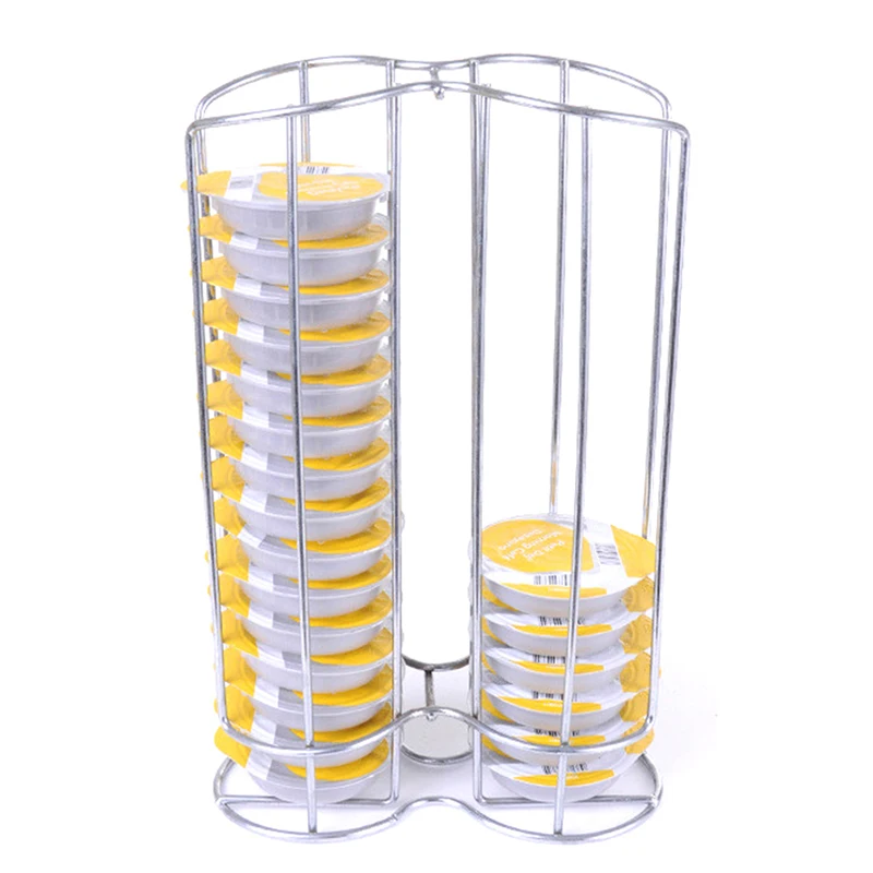 

Capsule Coffee Pod Holder Metal Stand Coffee Display Rack Capsules Storage Organizer Tool For 24 PCS Capsules