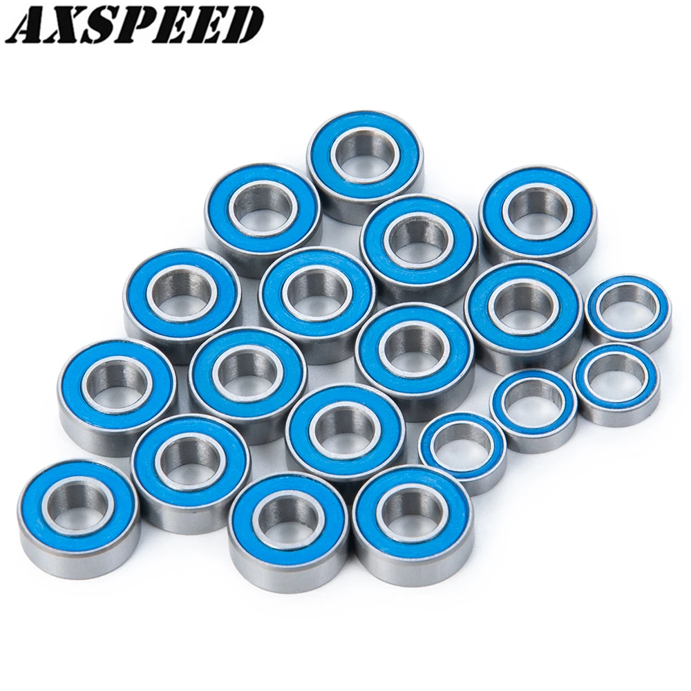 

AXSPEED 19PCS Blue Bearings Kit for 1:10 Traxxas /10 2wd RC Crawler Car Ball Bearing Parts