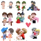 Милые мини фигурки миниатюрные старая бабушка дедушка изделия из смолы украшение для сказочного сада принадлежности мини украшение для дома