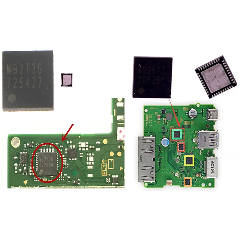Замена питания батарея зарядки IC чип M92T36 HDMI совместимая материнская плата M92T17