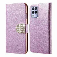 luxury shiny rhinestone case for realme9i 9 i 8 pro 8i 8s 5g coque flip cover for realme narzo 50i 30a 50a 30 pro 5g wallet case
