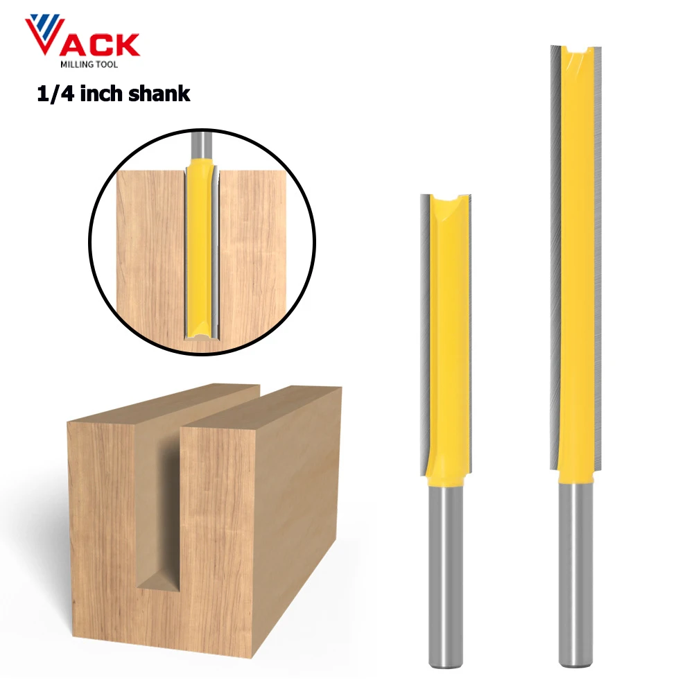 VACK 1 шт. 1/4 дюйма хвостовик с длинным чистящим дном фреза резак ЧПУ