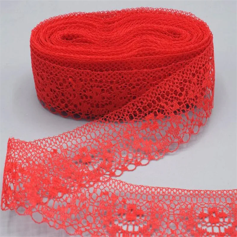 4 см ширина Цветочная вышитая кружевная Обрезка ткань органза лента тюль платье