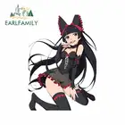 EARLFAMILY 13 см x 13 см для Аниме Стиль рисованная иллюстрация изображение окно ноутбук окклюзия царапины наклейки для автомобиля Кемпер наклейка