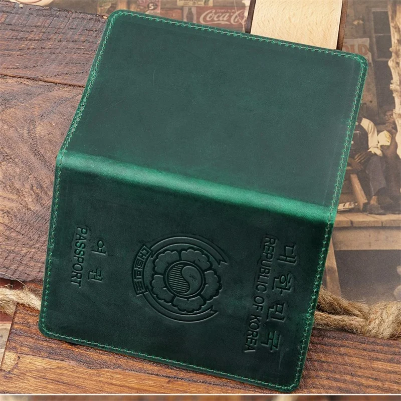 Хит продаж чехол для паспорта Crazy Horse из натуральной кожи в Корейском стиле