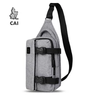 cai men designer messenger shoulder bag buckle casual waterproof shoulder cross body sling bags luggage for male travel