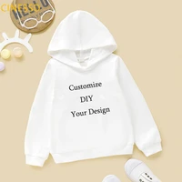 customize diy your own design kids hoodies white pink yellow cap sweatshirts winter baby childrens clothes teen top tracksuit