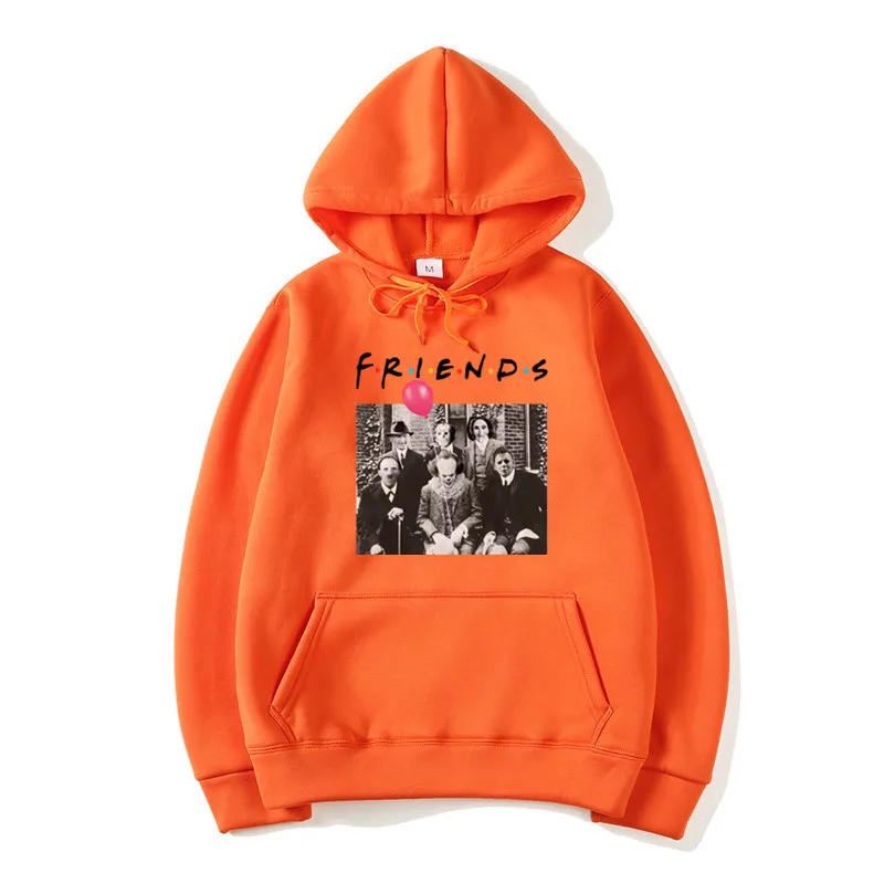 T126E-orange Женские Ужасы друзья Pennywise Майкл Майерс Джейсон Вурхиз Толстовка для хеллоуина модные Kpop толстовки и толстовки подарок подруге - Цвет: T126E-orange