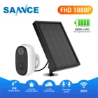 Беспроводная IP-камера SANNCE с аккумулятором 100%, Wi-Fi, 1080P