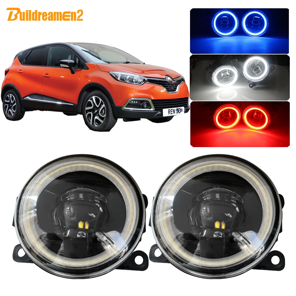 Buildreamen2 для Renault Captur двери автомобиля 4000LM светодиодный лампы Противотуманные фары