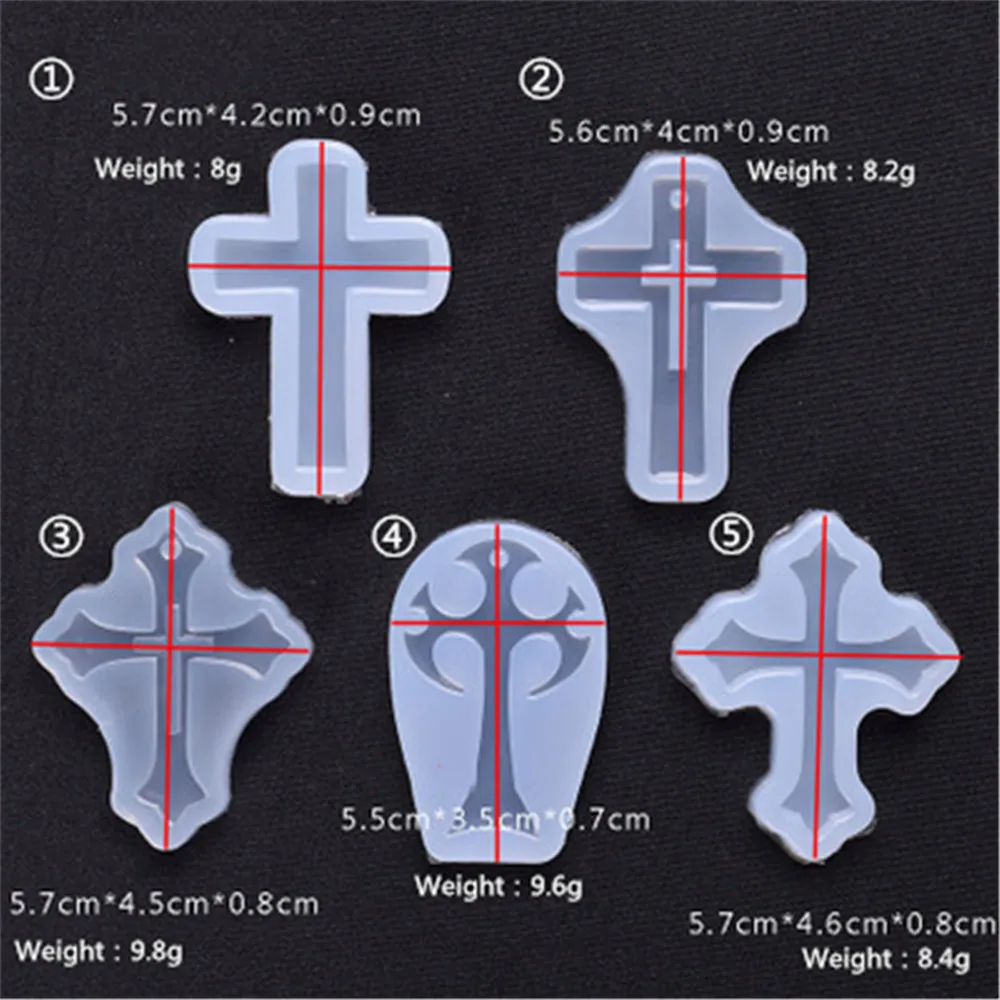 Хрустальная эпоксидная крестообразная подвеска силиконовая форма для
