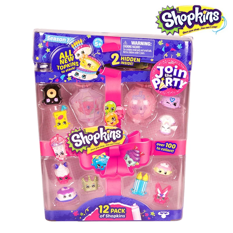 Shopkins-Paquete de 12 Mini paquetes de juguetes para niños, regalo sorpresa de...