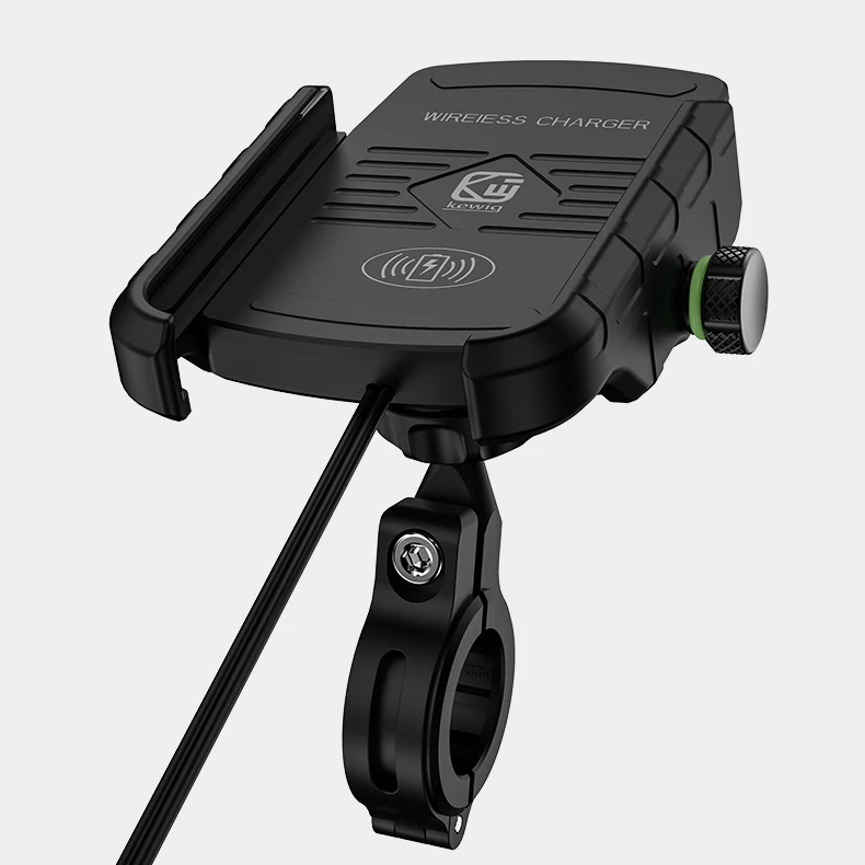360 Вращающийся беспроводной зарядный держатель для мотоцикла из алюминиевого сплава, держатель для телефона, держатель для смартфона Moto, держатель gps