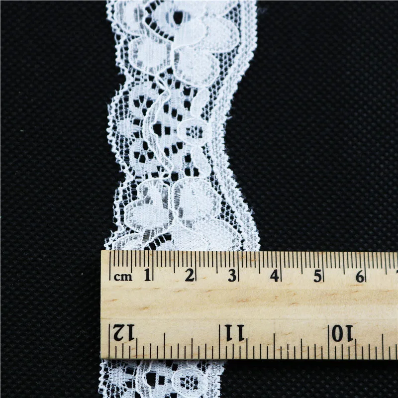 35 мм 5 ярдов кружевные ленты с отделкой свадебное украшение ручной работы вышитое