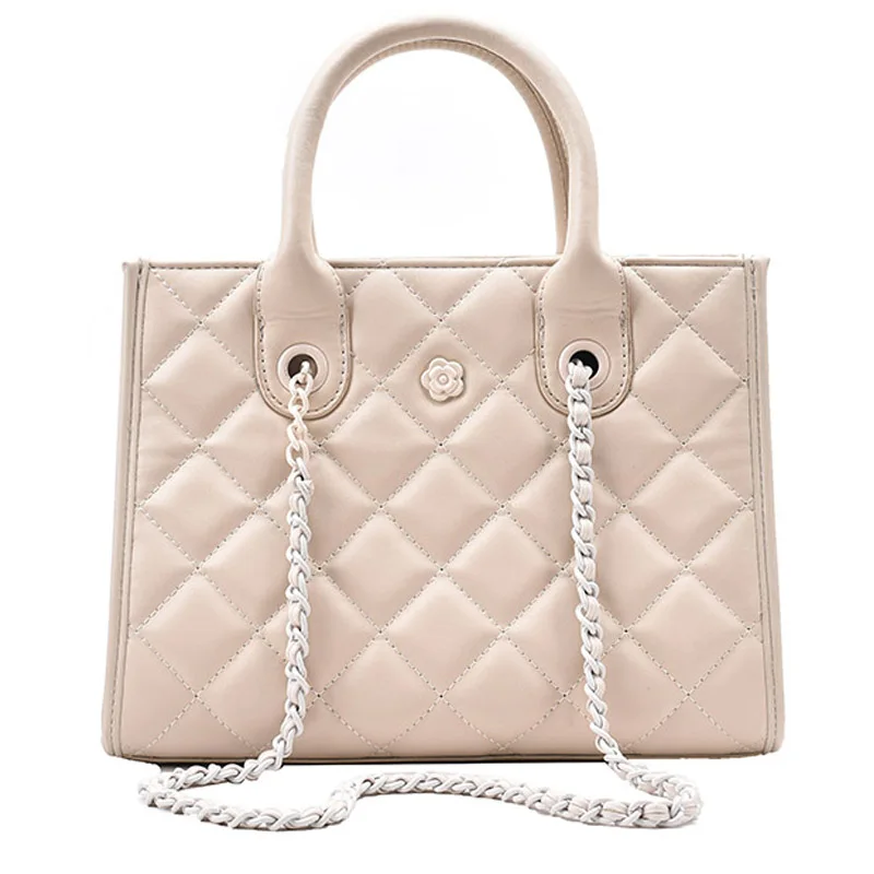 

Large Tote Lattice bag 2021 Fashion New High-quality PU Leather Women's Designer Handbag High capacity Shoulder Messenger Bag