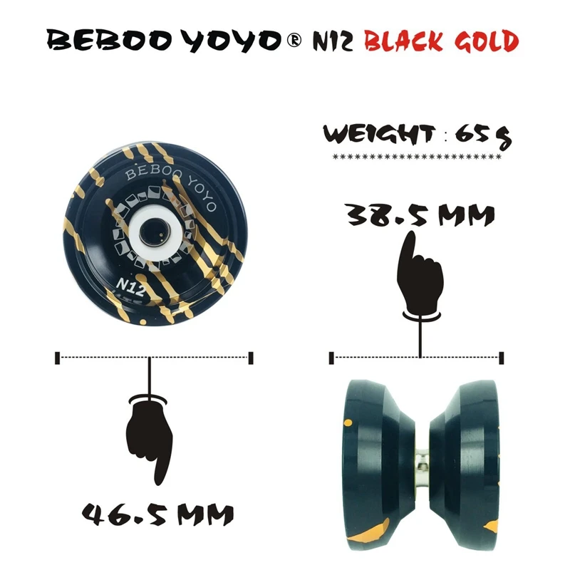 BEBOO YOYO металлический йо-йо Профессиональный набор йо + перчатка N12