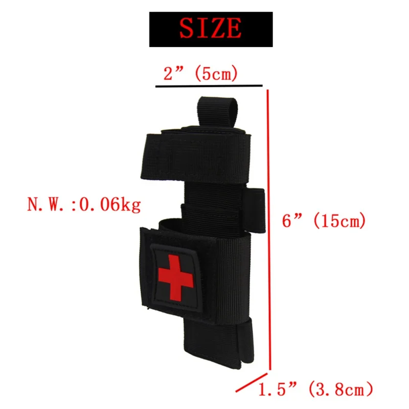 Outdoor First Aid Quick Hanging Bag Slow Release Buckle Medical MilitaryTactical Emergency Tourniquet Strap