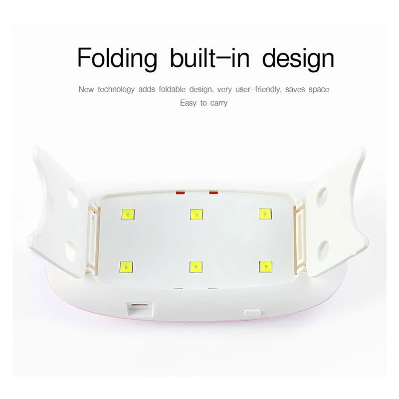 Мини Сушилка для ногтей УФ светодиодная лампа портативный гель лак отверждающая