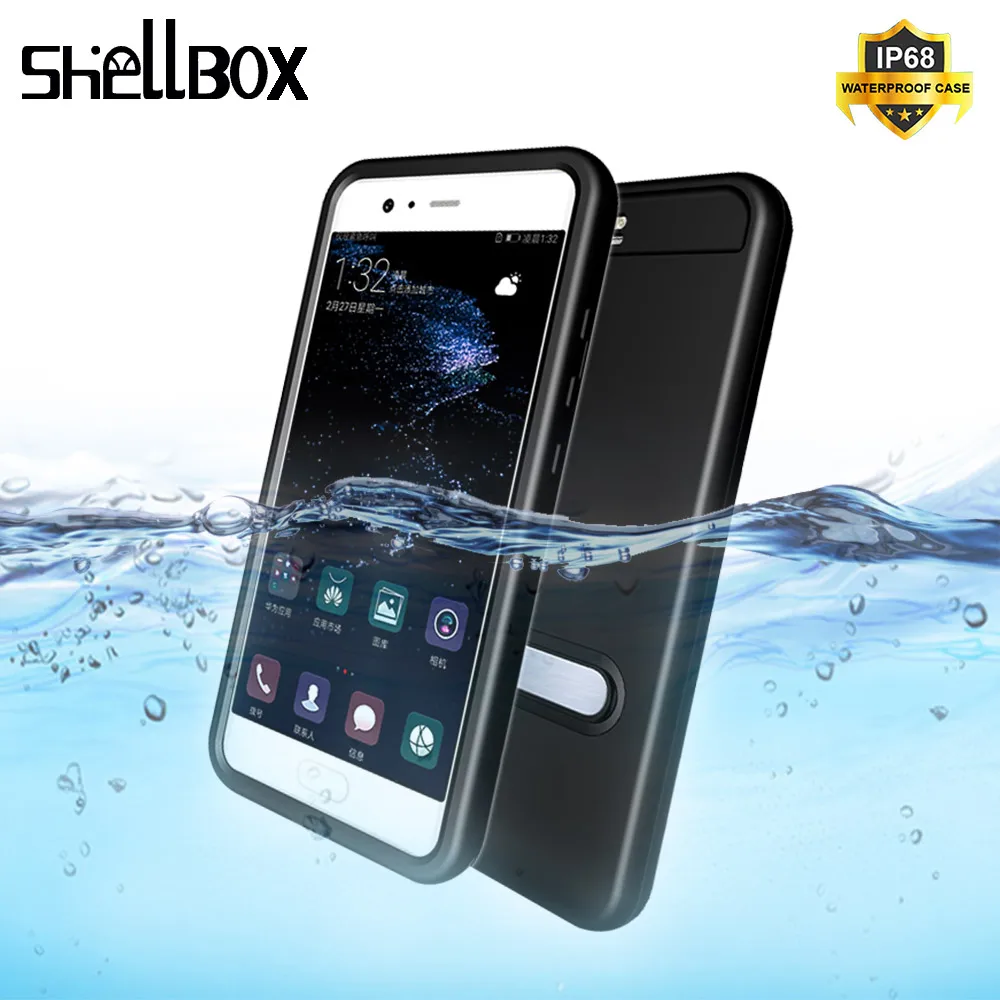 SHELLBOX Original Waterproof Case For Huawei P10 Cover Smartphone Swim Underwater for Nova Water Proof | Мобильные телефоны и