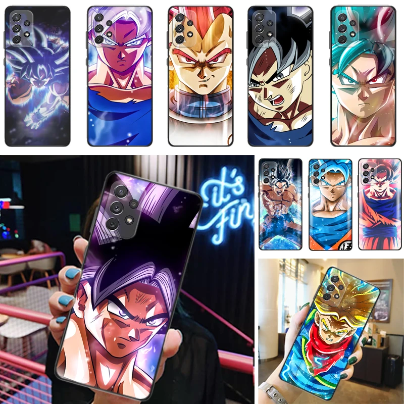 

Dragon Super Warrior Figure Anime Color Painting Phone Case For Samsung Galaxy A52 4G 5G A72 Coque Carcasa Cases