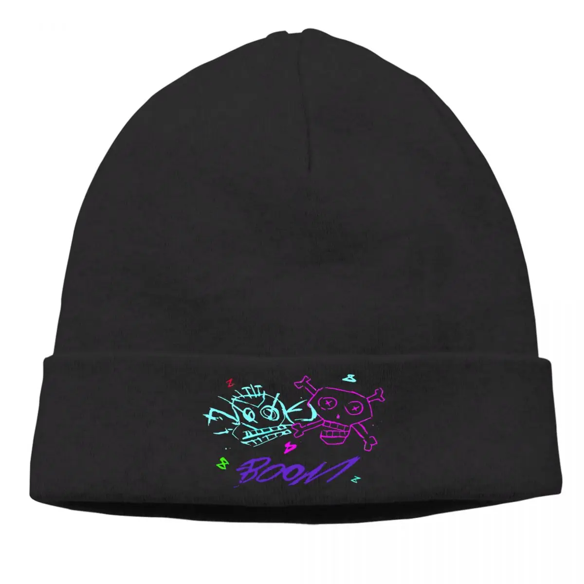 

Arcane League of Legends Skullies Beanies Jinx Monkey Graffiti - Monkey Bomb Ski Cuff Hats Soft Beanies Unisex Hip Hop Caps