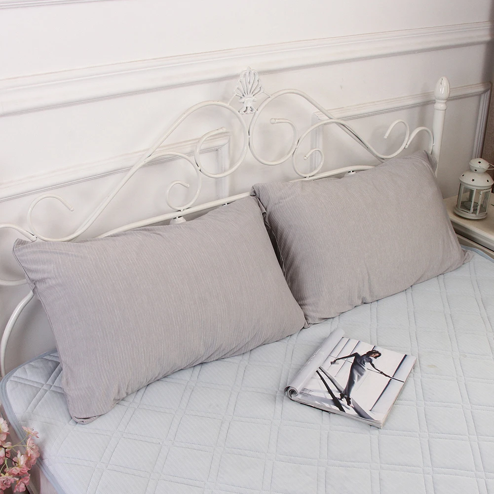 

Cooling Pillow Chemical Fiber Cushion Cover Pillowcase Silky Solid Color Pillow Case Decor Sofa Throw Pillows Cover Decorative